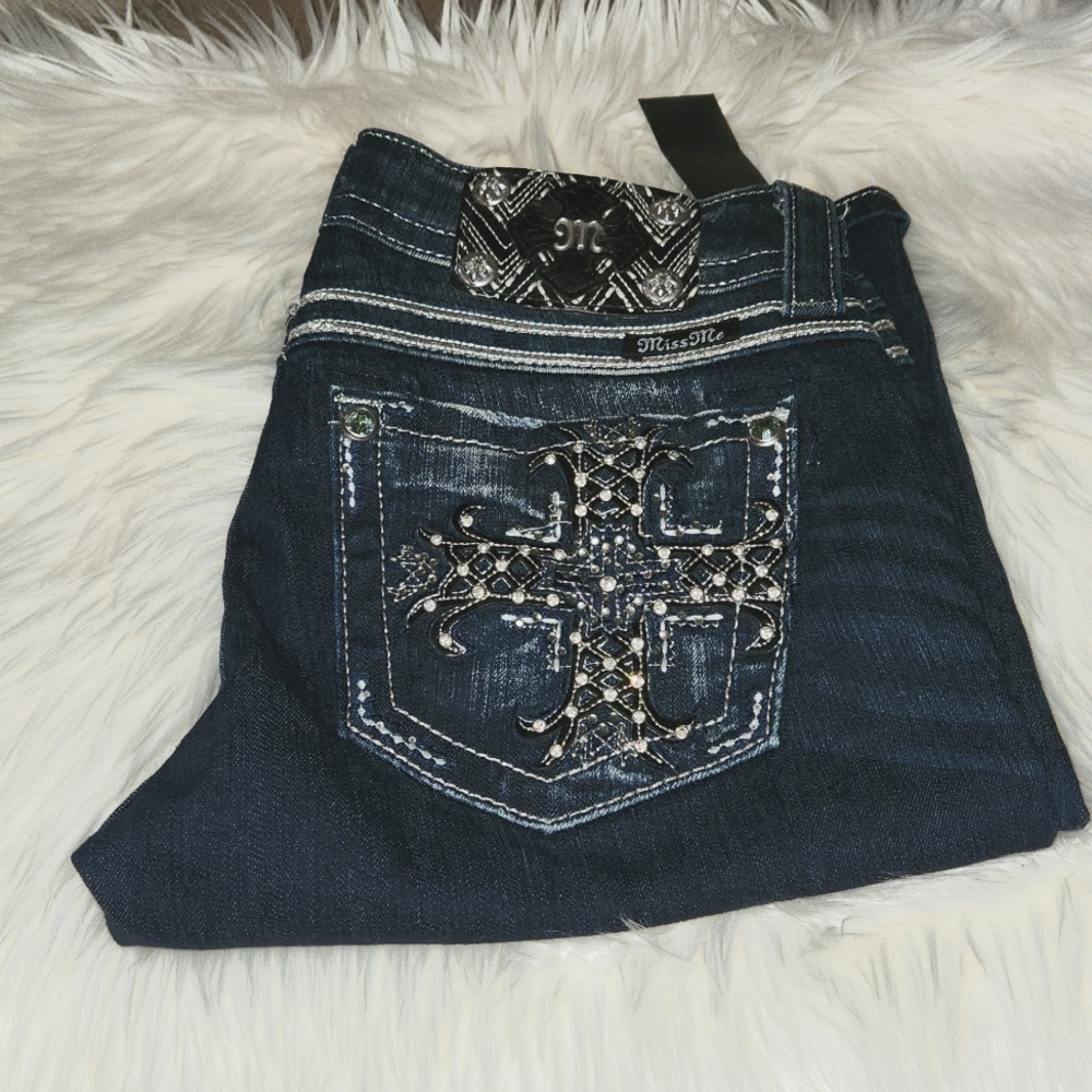 Miss Me Denim Bermuda Shorts